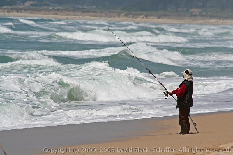 IMG_4889 man fishing waves surf ocean beach artsy